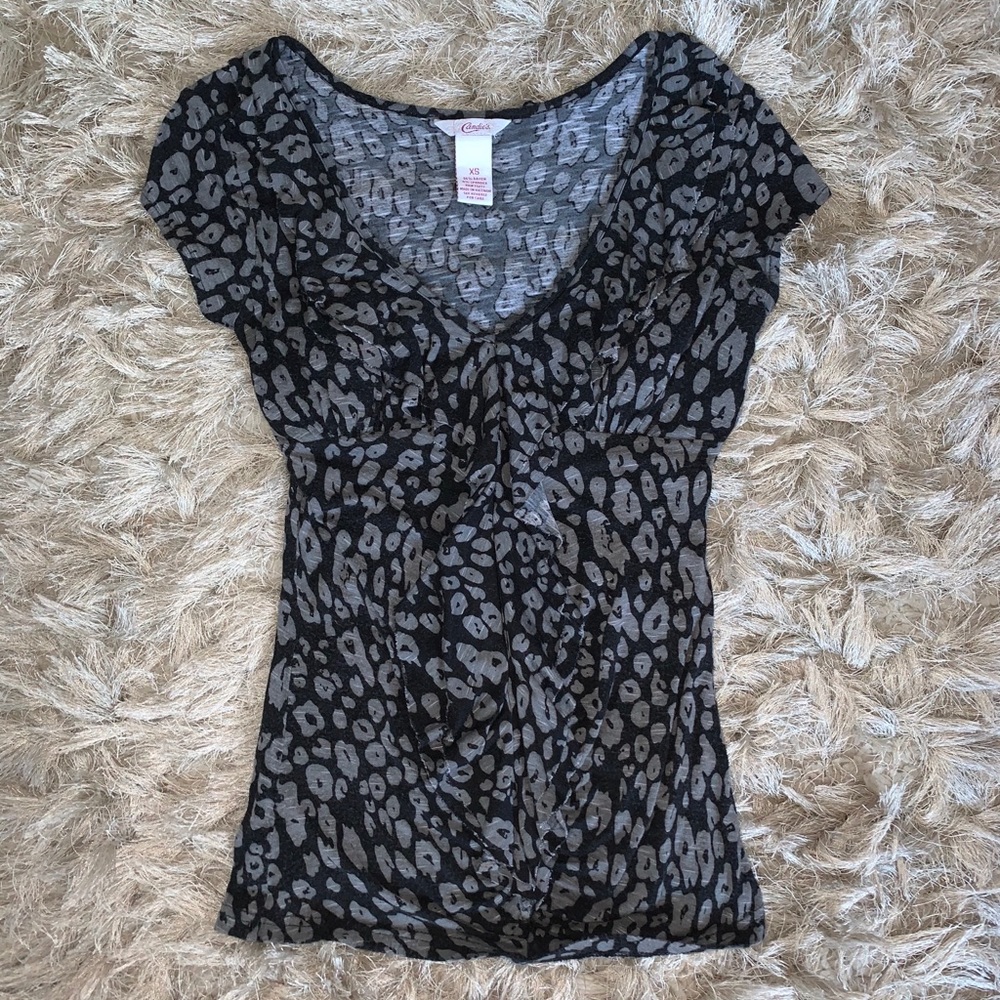 Cheetah Print Blouse